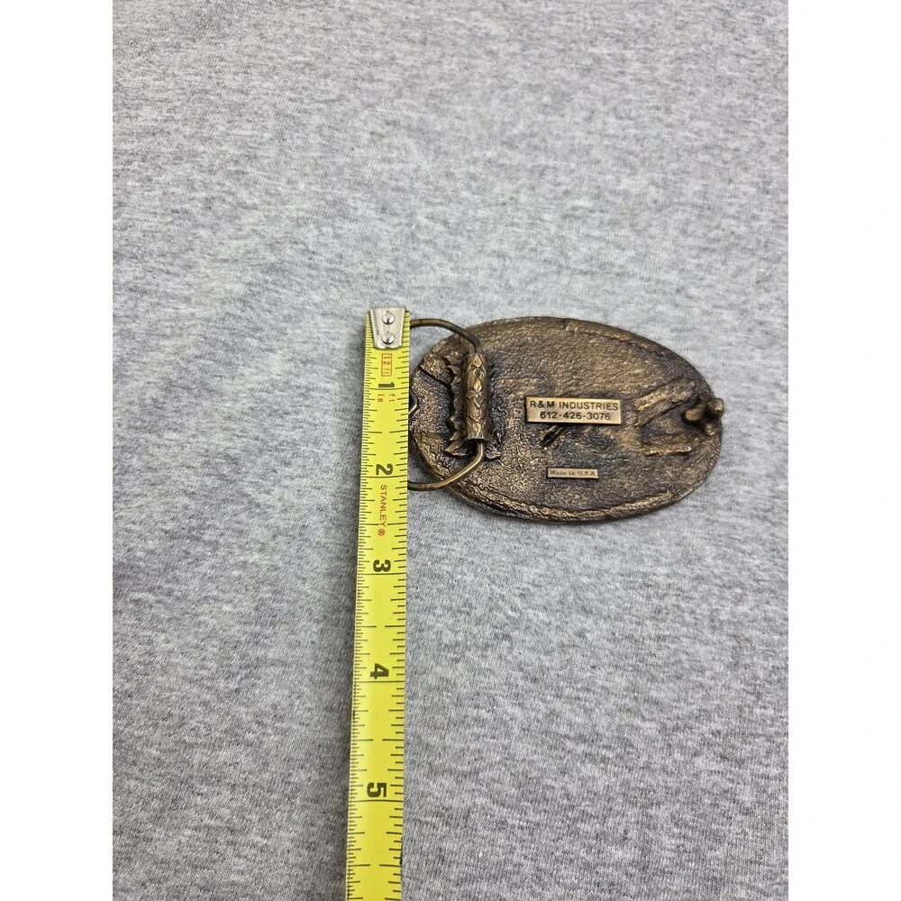 Bricklayers Craftsmen Union 100 Year Brass Belt Buckle Minneapolis